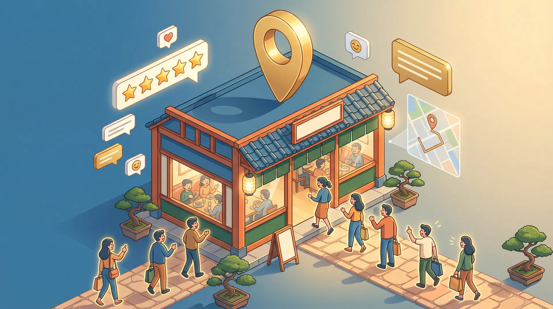 MEO対策で成功した店舗のイメージ